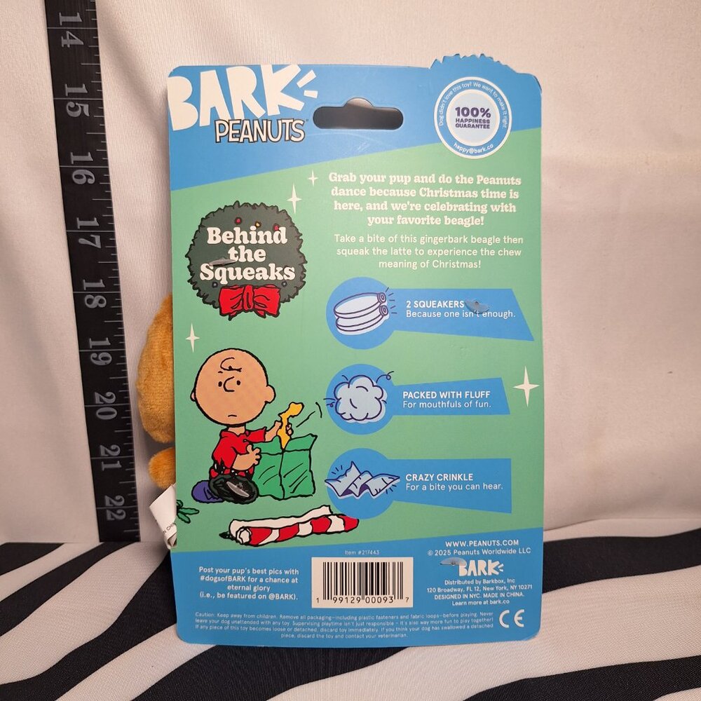 NWT Bark Gingersnoop Latte Dog Toy S - Picture 2 of 2